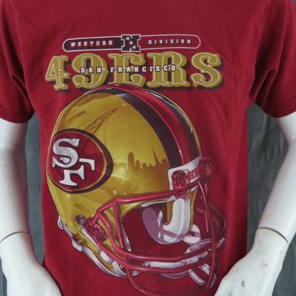 San Francisco 49ers Shirt (vTG) - Helmet with Golden Gate Bridge - Mens Medium - Picture 2 of 9